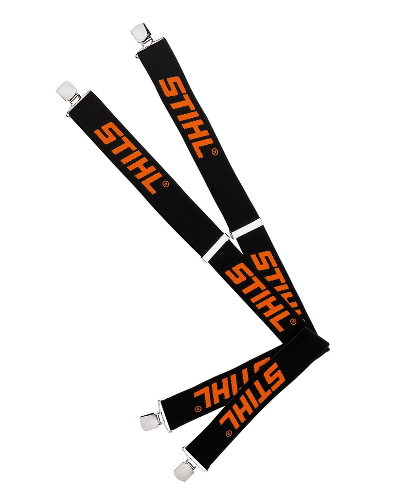 Stihl Beschermkledij Bretellen, 130 cm, zwart/oranje, met metalen clips