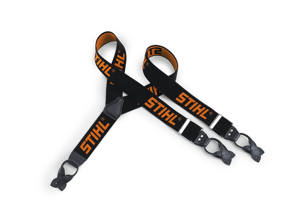 Stihl Beschermkledij Bretellen, 110 cm, zwart/oranje, om te knopen