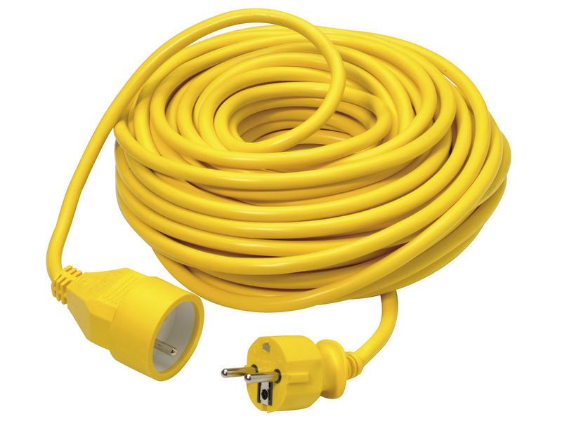 Eltra Toebehoren VERLENGSNOER 3G1.5 PVC 40M GEEL