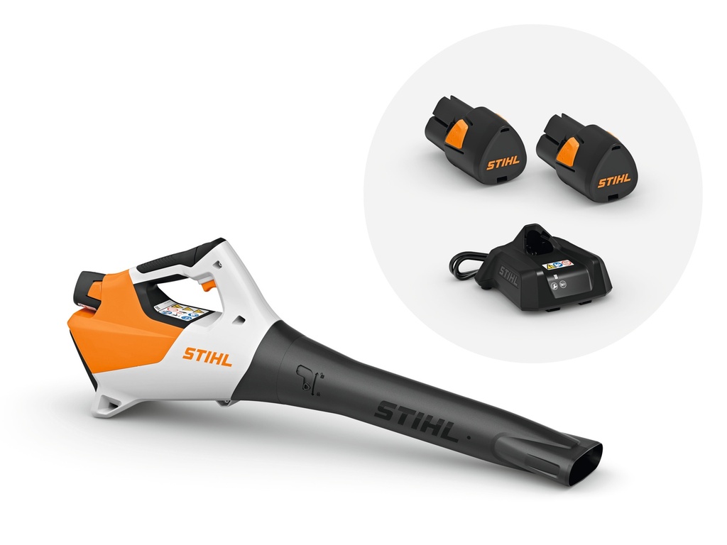 Stihl Bladblazers en bladzuigers BGA 30, met 2x AS 2 accu en 1x AL 1 lader